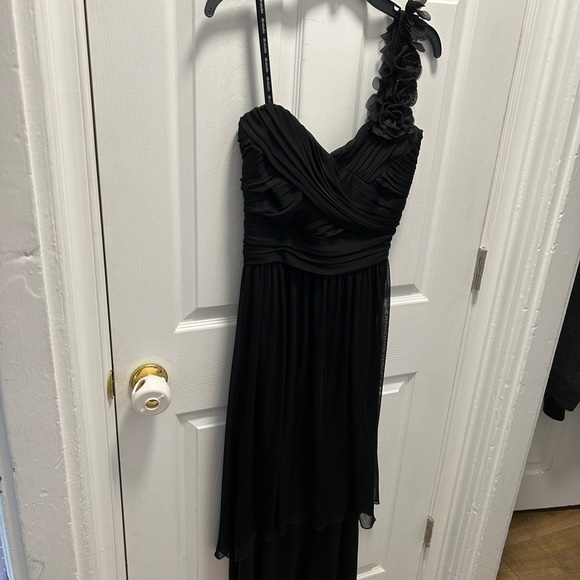 Studio Black Asymmetrical High-Low Cocktail Dress - Picture 4 of 13